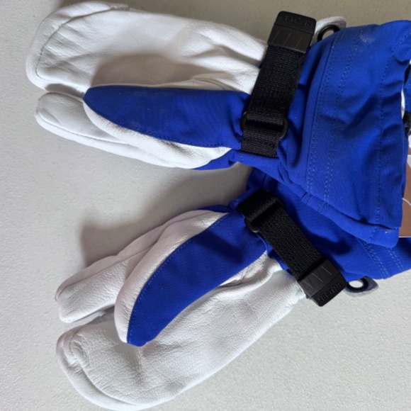 Hestra Army Leather Heli Ski Jr. Mitt Royal Blue Youth Size 5 NWT - Picture 5 of 5